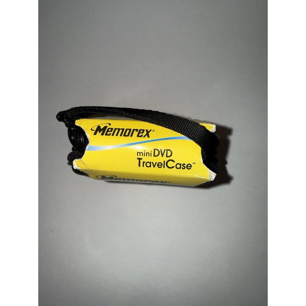 Memorex Mini DVD Travel Case 12 Capacity Black Faux Leather Vintage New